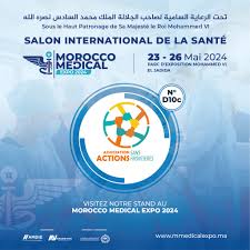 La Foire Internationale de la Santé MOROCCO MÉDICAL Expo 2024
Parc d'exposition Eljadida
du 23 au 26 Mai 2024