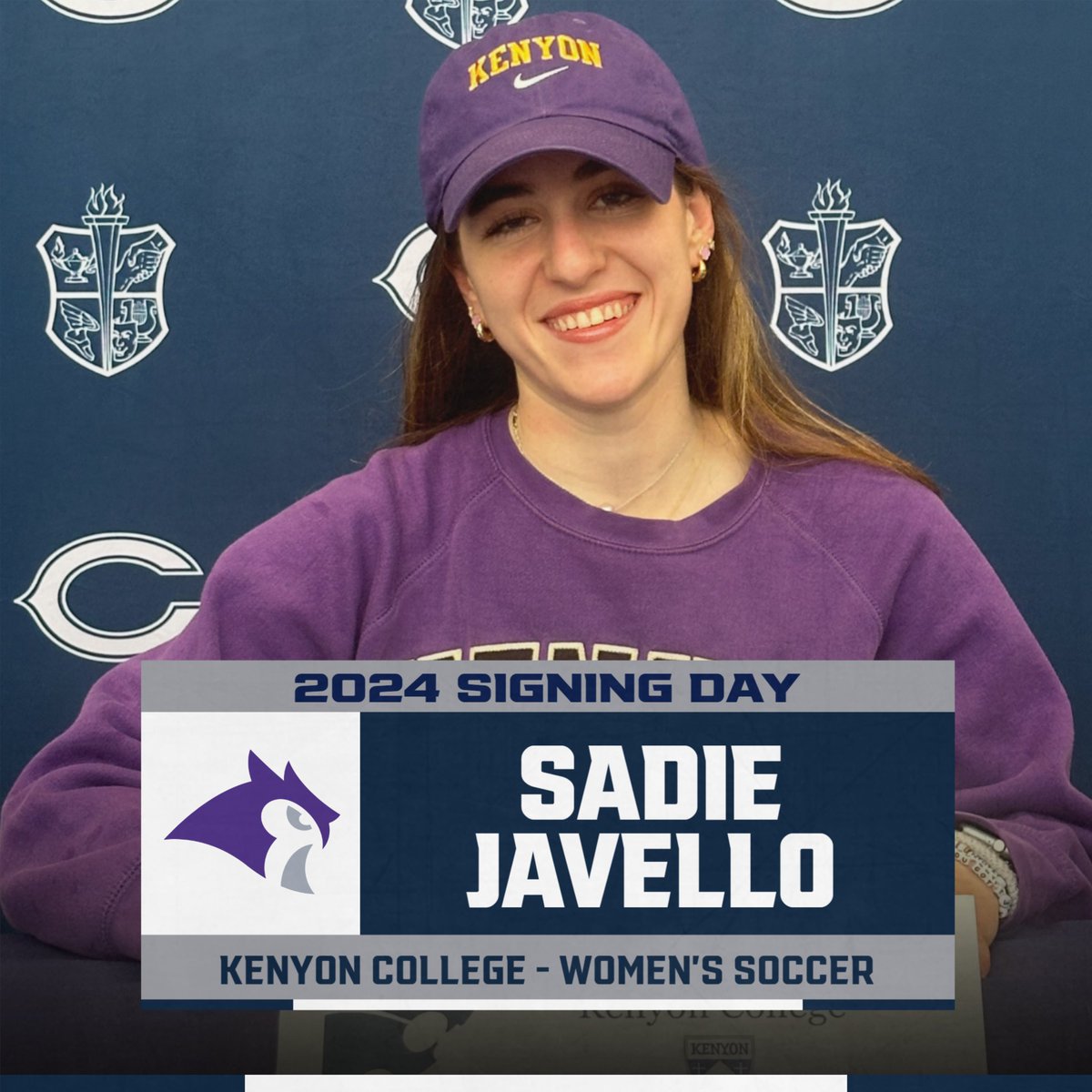 Congratulations to Sadie Javello who has committed to play soccer for Kenyon College next year! Best of Luck as you continue your athletic career! @ChathamCougars @Athletics_CHS @ChathamsTAP @dailyrecordspts @ChathamCourier1 @ChathamHS @KenyonSports