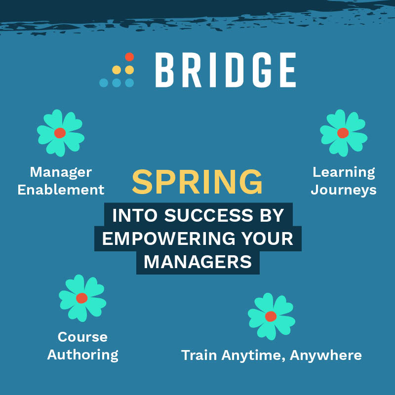 Unlock happiness with great managers! 🌼 Bridge offers everything you need to support your organization's managers in developing their teams. #ManagerEnablement #Peoplemattermost #HappyTeams