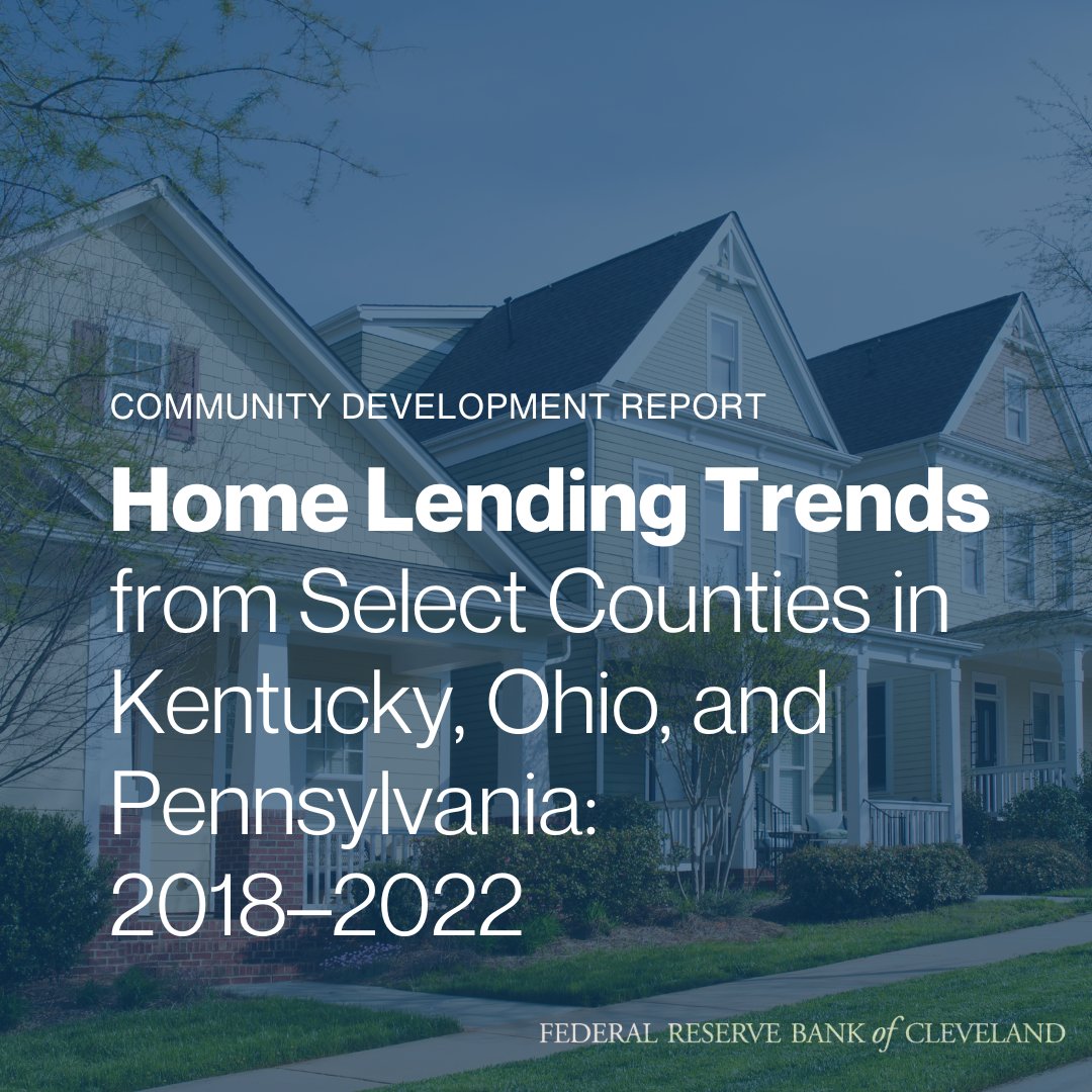 This series of reports examines home mortgages and refinances from 2018 through 2022 for seven large counties in Kentucky, Ohio, and Pennsylvania. For each county, we examine differences by race and income. See the data: clefed.org/4d2rFKf #HMDA