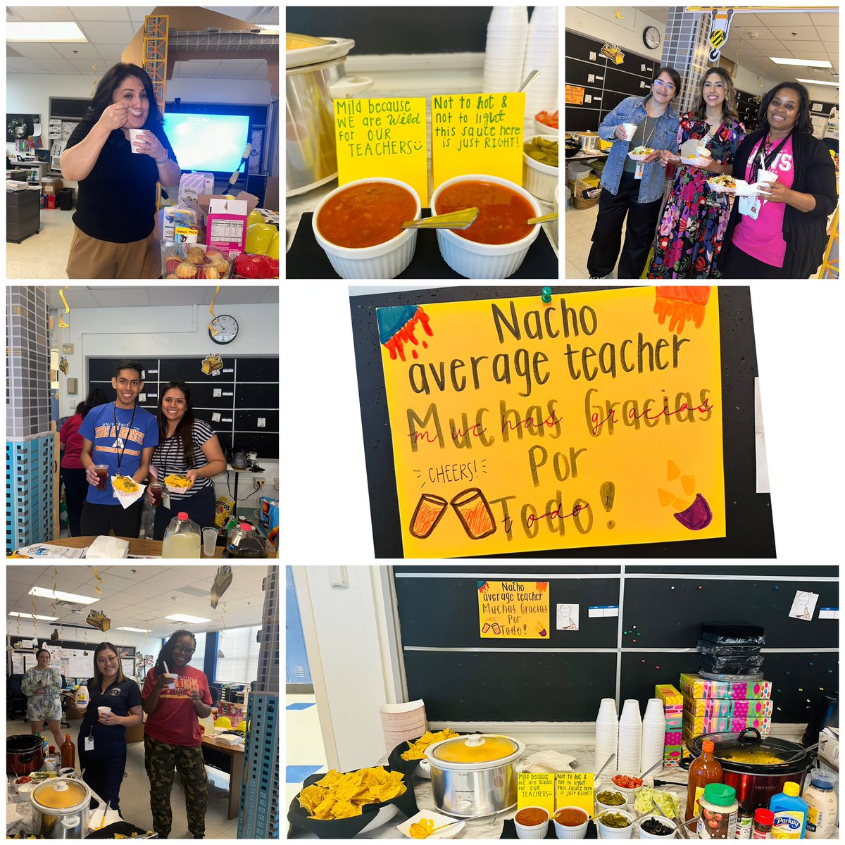 Thank you to our PTO for the Nacho Bar and Elote Bar in honor of Teacher Appreciation Week!! 🧀🌽 You know we love our food and appreciate when our lunch is made with love! ❤️ @Region2DISD @_HectorMartinez @LauraRubioGarza @TeamDallasISD