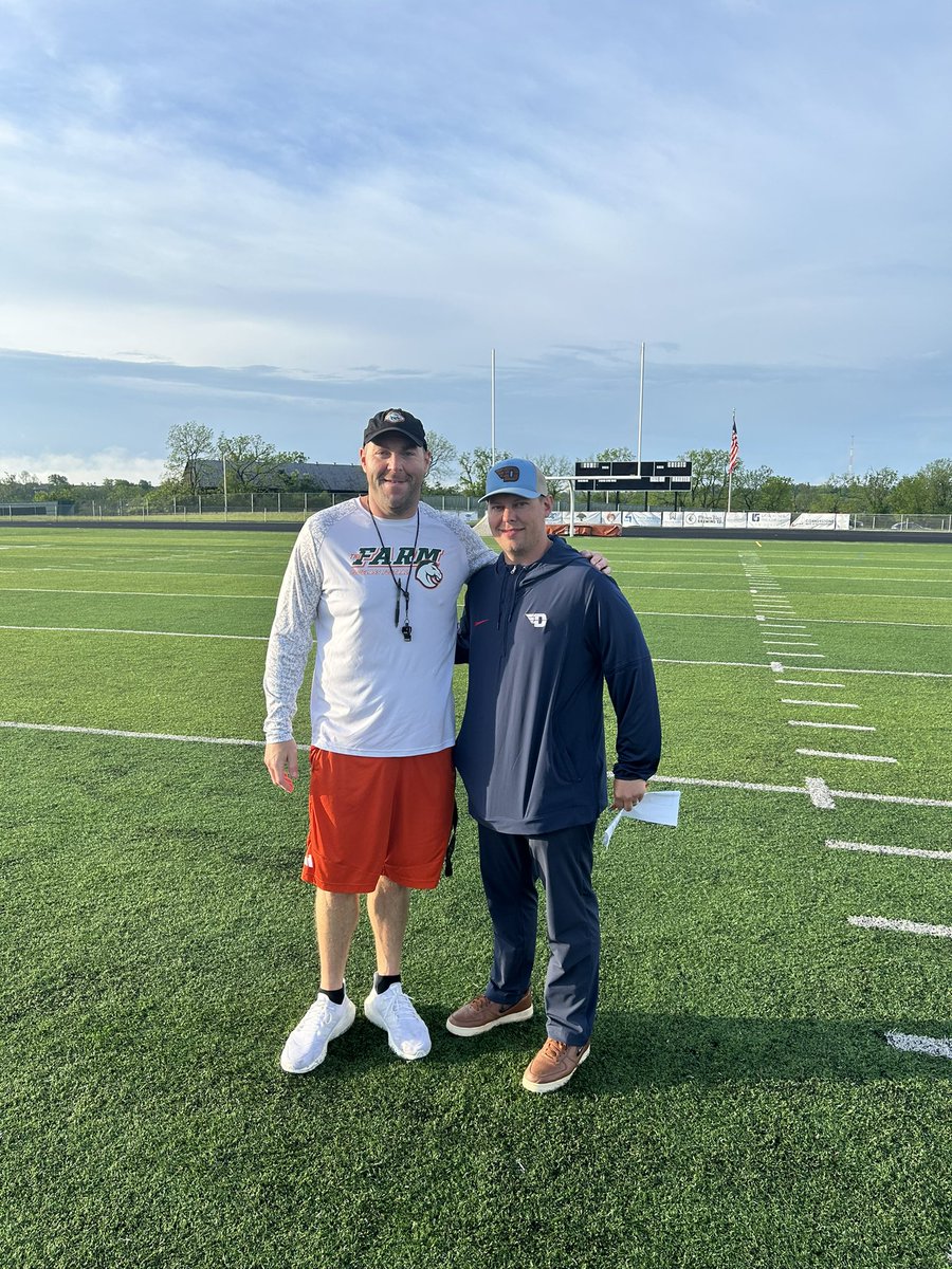 @CoachOrts @DaytonFootball thanks for coming by practice and checking on @FDouglassFB student athletes. As always it's SPECIAL to be a BRONCO!