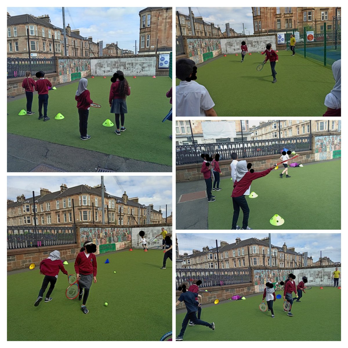 Something a bit different @pollokshieldsps . Anyone for tennis 🎾 All top tennis players start somewhere. Why not in Pollokshields 👍 @JudyMurray @PEPASSGlasgow @Doug_GCC @Baker_GCC