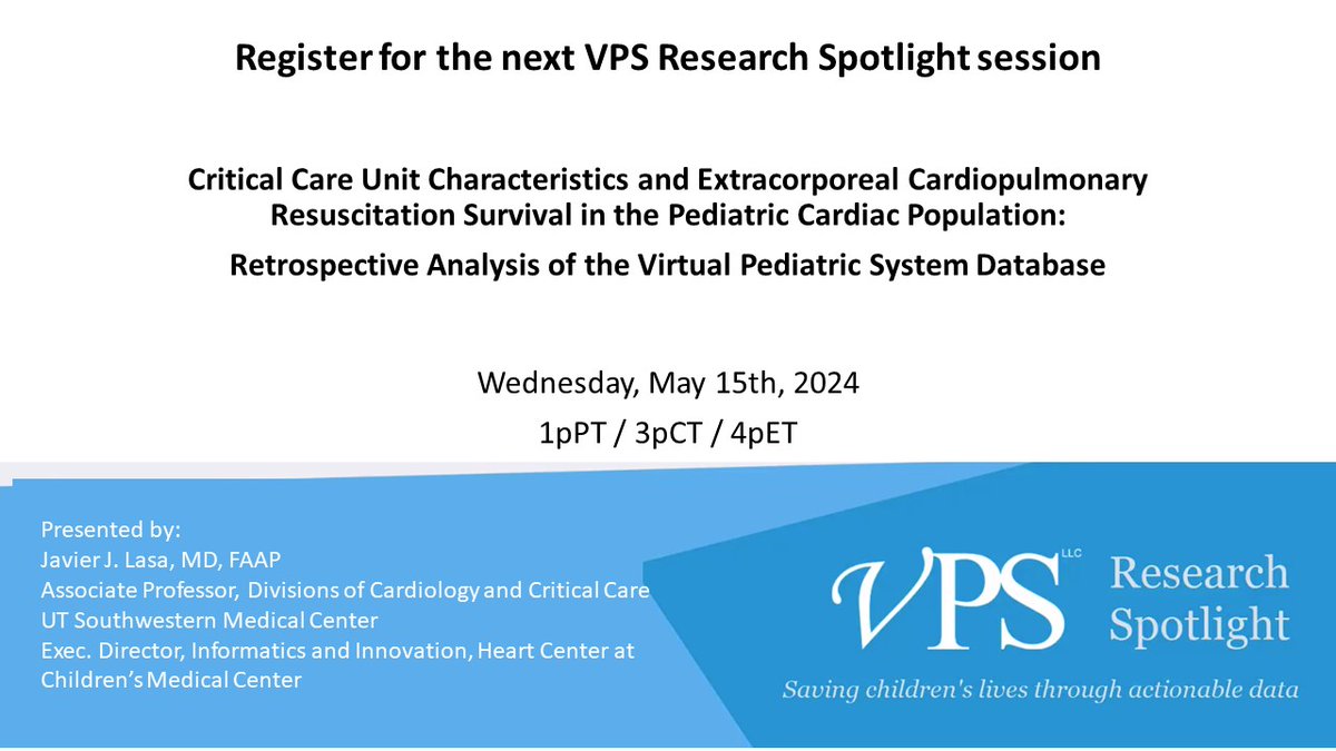 One week from today Dr. Lasa presents his research at the VPS Research Spotlight. This 30 minute presentation includes live Q&amp;A, is free, and is open to non-members. May 15th, 1pmPT/4pmET. Register today myvps.org/research-spotl…. <a href="/JavierJLasa/">Javier Lasa</a>