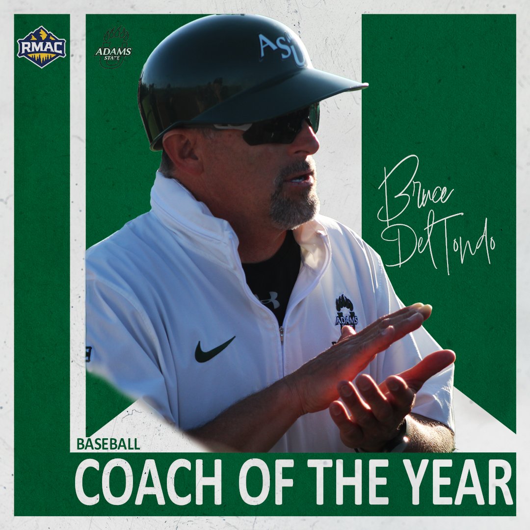 Program-record wins. First RMAC Tourney in 8 years. Best offense in the league. 

Adams State's Bruce DelTondo has coached the Grizzlies to one incredible season to earn the prestigious Coach of the Year honor!

#GoGrizzGo | #EverythingElevated