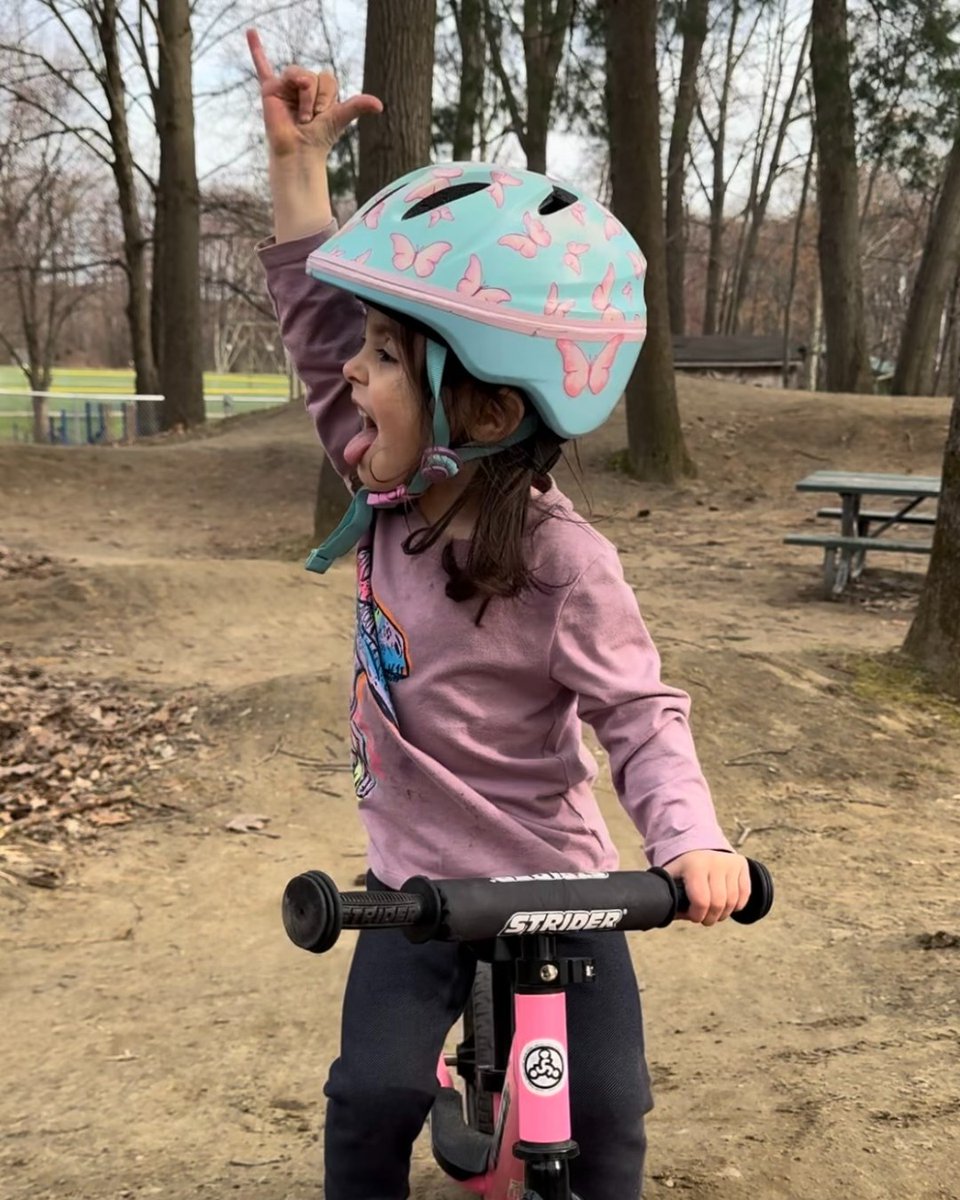 Raise 'em just as wild as you! 🤙😝 Congratulations to our April Photo Contest winner. 🏆 🔗 Visit StriderBikes.com/Contests to enter! #PhotoContest #StriderBikes #StrideOn