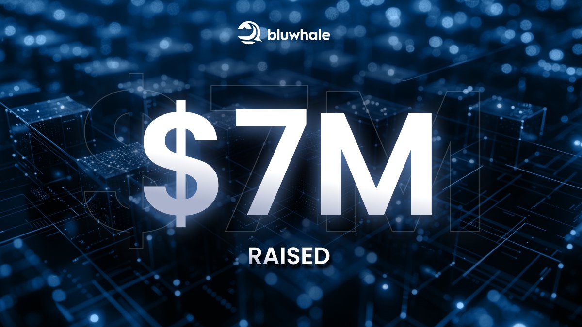 Bluwhale has successfully closed a $7M fundraising round!⚡️ The round was led by SBI, both SBI Ven Capital and SBI Decima Fund invested with participation from Cardano, Momentum6, Primal Capital, NxGen, Ghaf Capital Partners, Spyre Capital, Baselayer Capital, Haseeb Qureshi