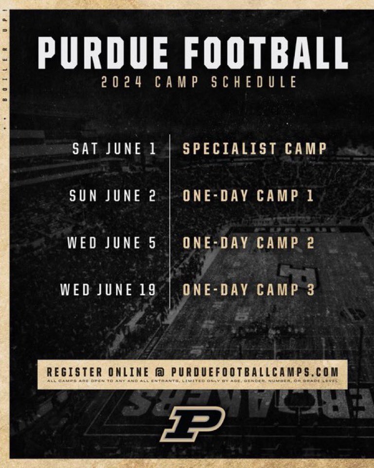 Thank you @C_Arnick28 for inviting me to the Purdue Football Camps @CoachJRayburn @KyleMossakowski @CoachB_Miller @drkharp @LSHS_FBRecruits