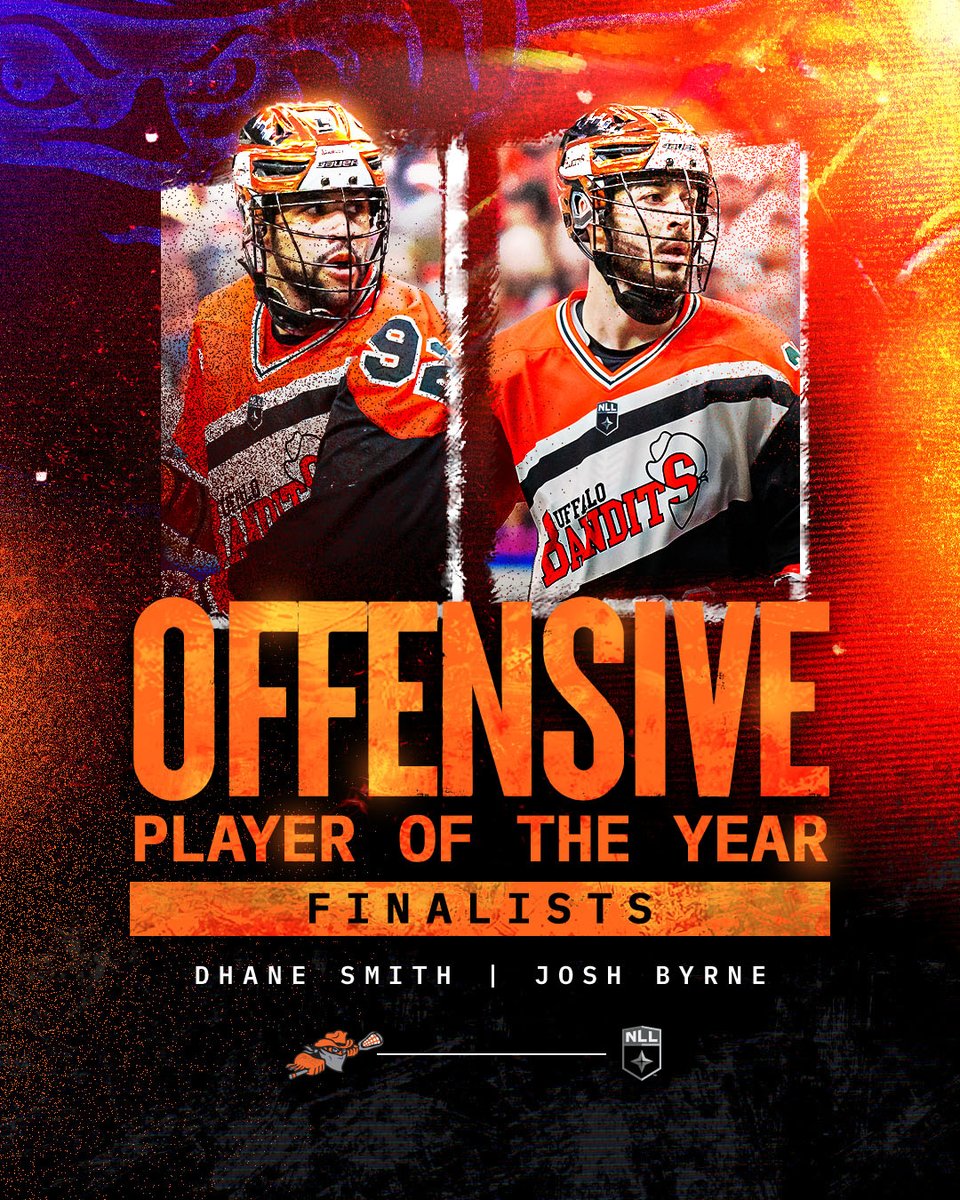 After finishing #1 and #2 in points this season, Dhane Smith and Josh Byrne have been nominated for the Offensive Player of the Year Award! 🚨 Details: bit.ly/3QD56m2