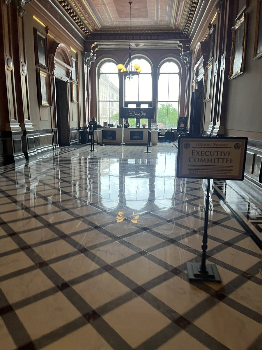 In all sincerity and seriousness I hope two things that come back from Springfield after Mayor Johnson’s trip are just copying the Statehouse’s efficient security screening and session day coffee stand for City Council chambers.