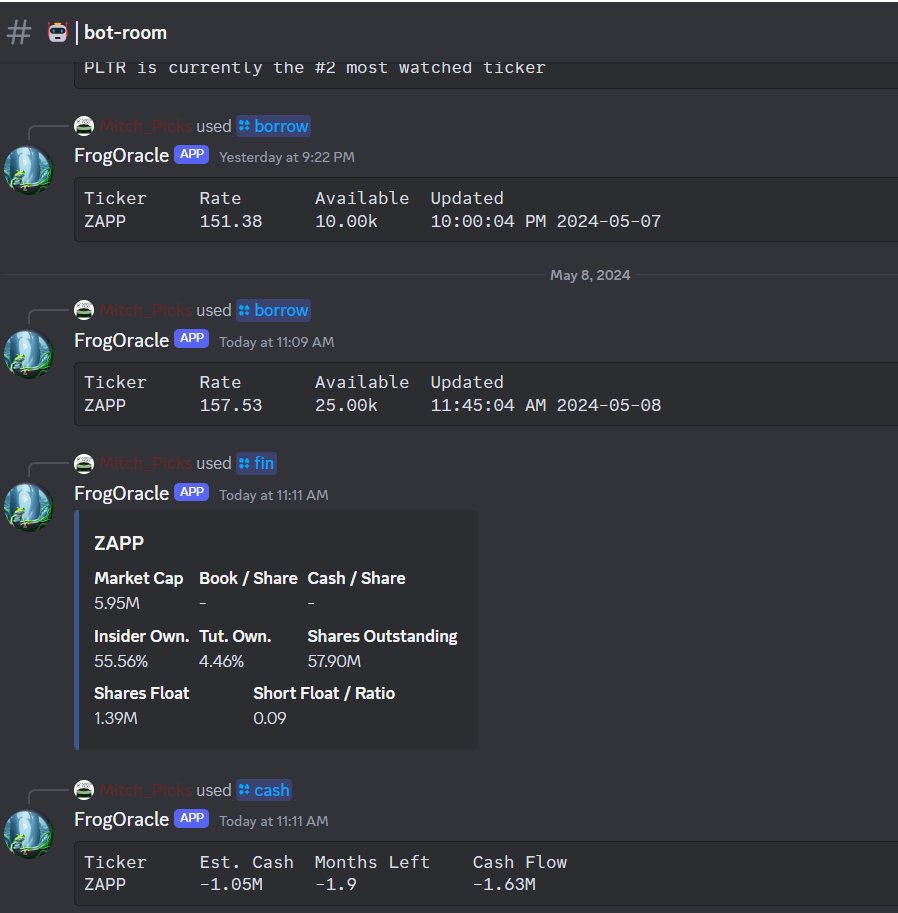 Mitch___Picks's tweet photo. Don't forget to join the waitlist for Wolfpack. The bots are coming along, here's a sneak peak at one. You're able to find all the needed info on a penny stock in seconds. Will begin opening the room next week. 100% FREE https://t.co/XoGW2Nm37I https://t.co/yj24Az4GZM