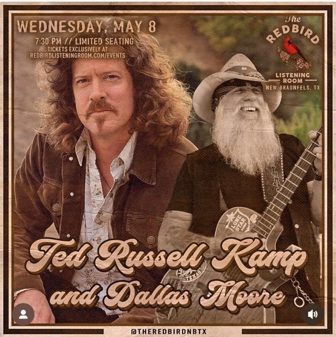 NEW BRAUNFELS, TX TONIGHT 🔥 Dallas Moore & @TedRussellKamp LIVE at The Redbird Listening Room in New Braunfels, Texas 7:30pm 🔥🎶🔥🎶🔥🎶 TIX AVAILABLE AT THE DOOR 🎟️🎟️🎟️🎟️🎟️🎟️🎟️ ** LIMITED SEATING ~ BYOB ~ ALL AGES SHOW #Songwriters #Texas #CountryMusic #NewMusic