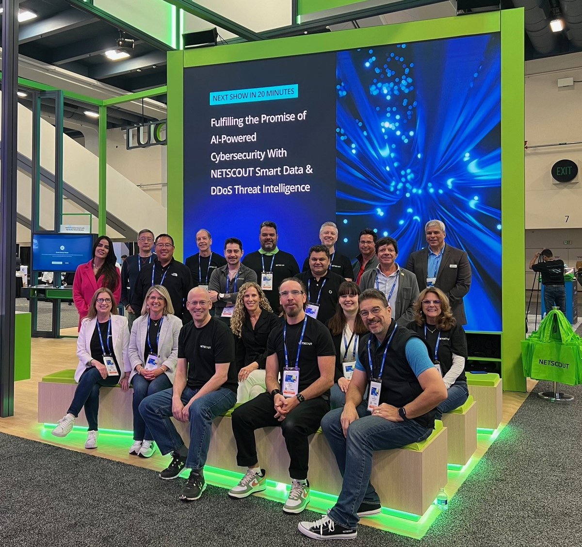 Cheers from the NETSCOUT crew at #RSCA! 📸 We're not just striking a pose for this epic group photo but also giving live demos and forging partnerships. Stop by our booth to join the excitement; we're eager to see where these conversations will take us next!