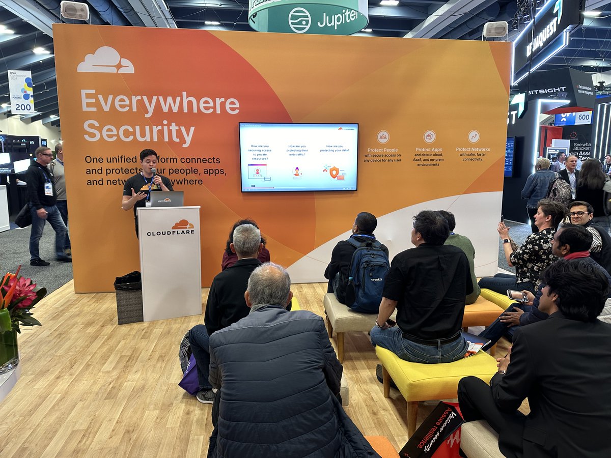 If you're at #RSAC, meet with us at booth 327 in South Moscone or join us at the Cloudflare Hub at The Veranda. cfl.re/RSAC2024 #CloudflareRSAC