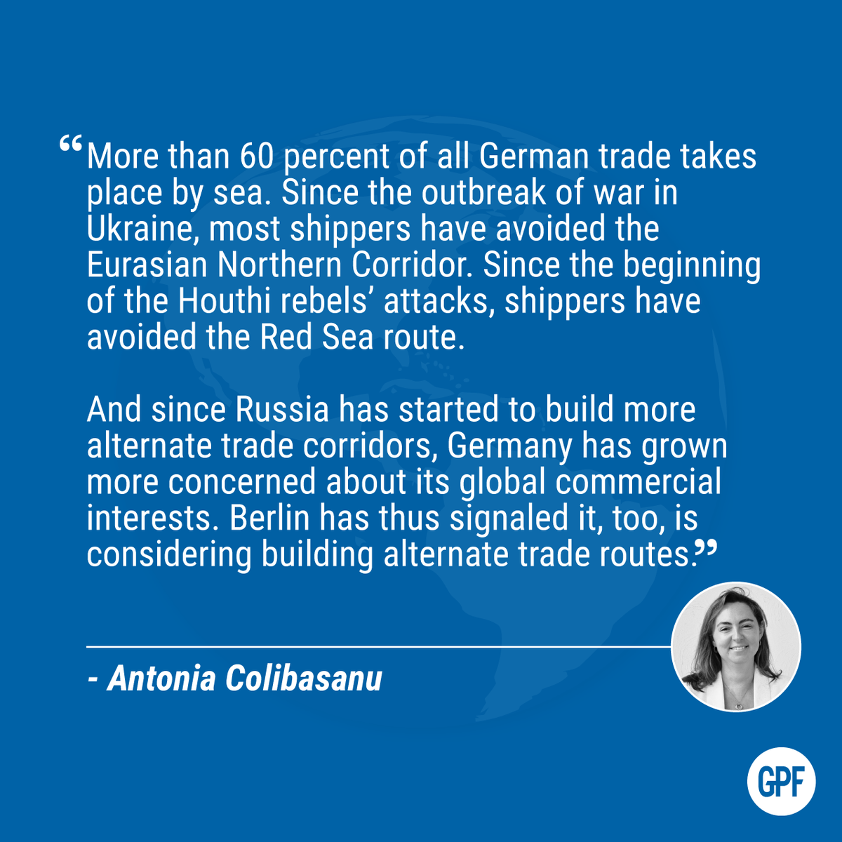 From the war in Ukraine to economic uncertainties at home and across the Western world, #Germany is facing a number of challenges with which its leaders will soon be forced to contend. One critical topic for Germany, as an export-dependent nation, is maritime #trade routes.