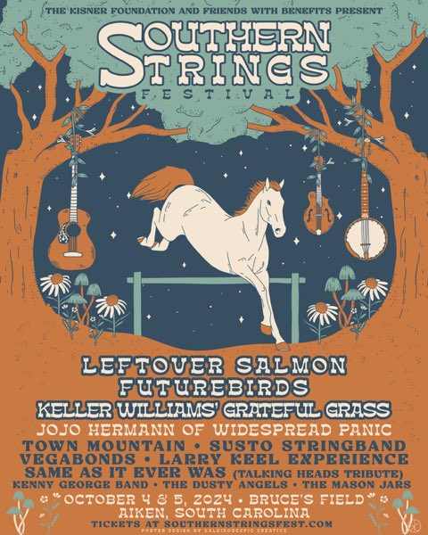 South Carolina! 🙌 We’re excited to play the inaugural <a href="/Southern_String/">SouthernStrings</a> with <a href="/KellerMusician/">Keller Williams</a> in Aiken this October 4 &amp; 5! Tickets are on sale now! See you there!