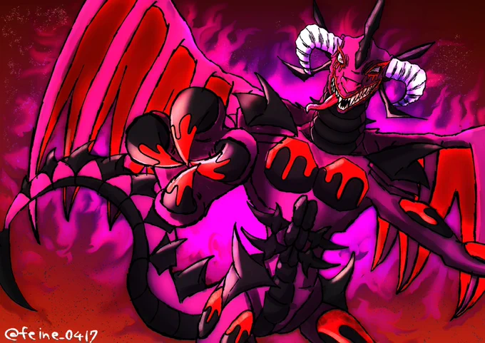 とりあえず過去絵だけ置いとく吸血竜ヴァンプスドラゴン、アプリ版解禁おめでとう、、、 