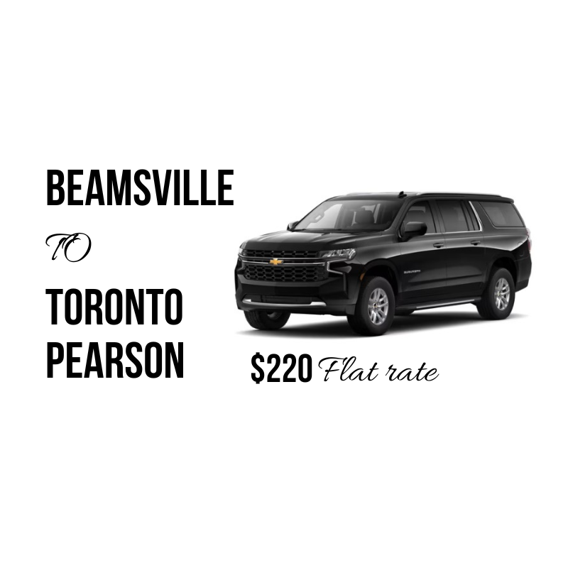 Beamsville, ON to Toronto Pearson Airport (Private Transfer - Sedan/SUV) #airport #taxi #limo #limousine #torontopearsonairportaxi #torontopearsonairport #executive #carservice #carservices #chauffeur #executiveassistant #corporate #airporttaxi #toronto #pearson #beamsville 🙂