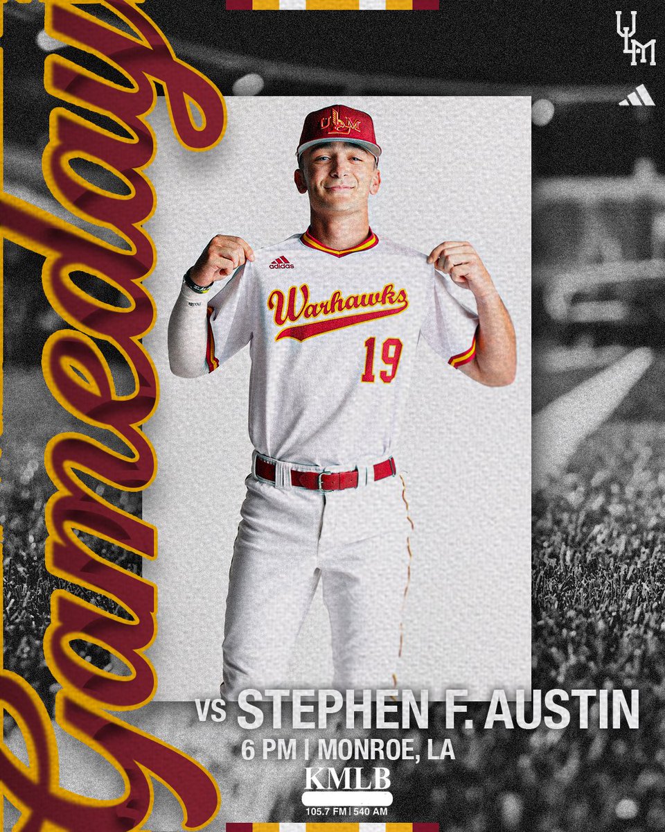ULM_BSB's tweet image. 𝐋𝐚𝐬𝐭 𝐌𝐢𝐝𝐰𝐞𝐞𝐤 𝐚𝐭 𝐓𝐡𝐞 𝐋𝐨𝐮

⚾️🆚 SFA
🕕 6 p.m.
📍 The Lou
📻 105.7 FM/540 AM KMLB, KMLB.com
📊 stats.statbroadcast.com/broadcast/?id=…
🎟 tix.axs.com/2NrXLwAAAADPPw…

#GotYourSix | #SFAvsULM | #SunBeltBSB