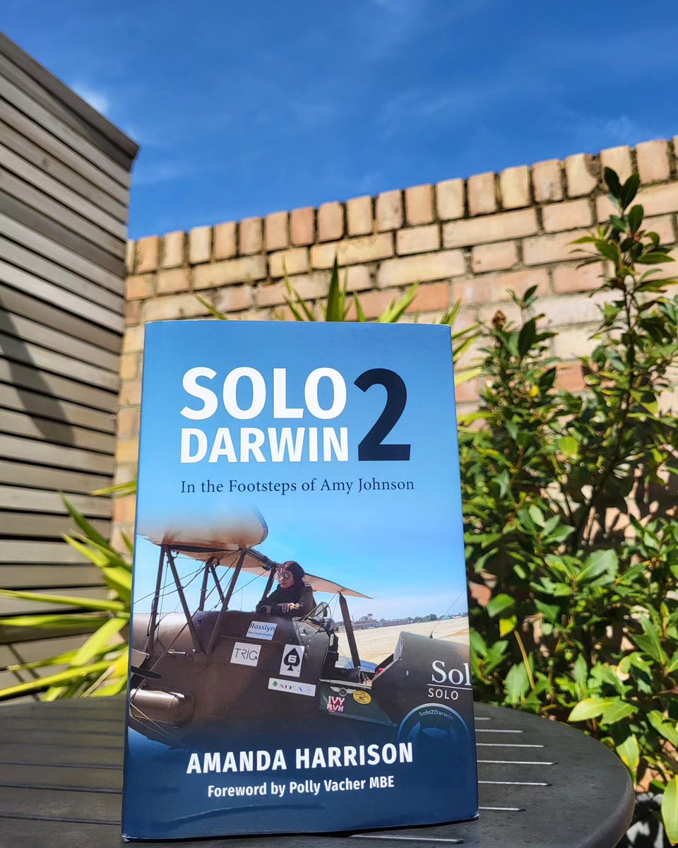 The sun is out here at Grub Street Towers and look what has landed this afternoon! We cannot wait for the release of #Solo2Darwin at the end of the month! #avgeek #womeninaviation