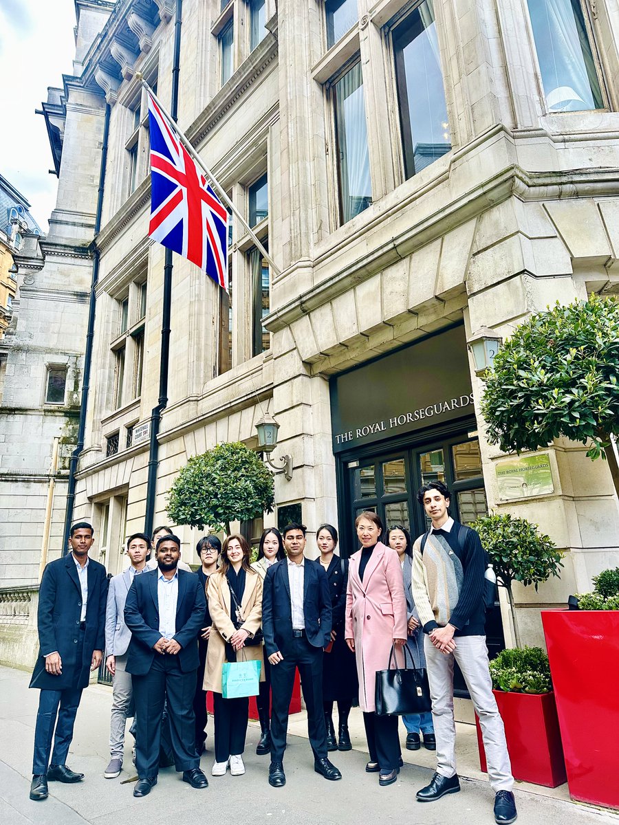 Our MSc Strategic Hotel Management students visited not one, but two luxury hotel brands in London with Xuan Lorna Wang last week! The impressive elegant The Royal Horseguards Hotel and The Clermont Charing Cross. Thank you Craig Kenwright for showing us around and the F&B team