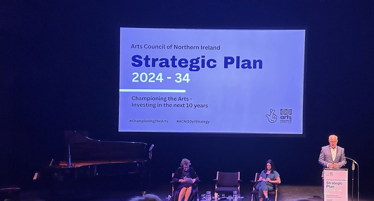 Our Director @Kevgamblefeile & Programme Manager @GrainneMReilly attended today’s fantastic launch of the @ArtsCouncilNI #ChampioningTheArts #ACNI10yrStrategy. As we count down to August Féile 2024 (1-11 Aug) our ambitions for the arts and festival development are as big as ever!