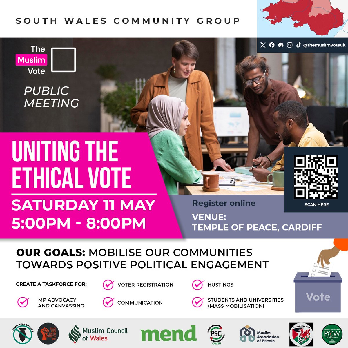 We are participating in this event initiated by the Muslim Vote. All welcome. #noceasefirenovote The mainstream parties have failed us on every level. It is time we unite to drive genocidal MPs out. Register here: forms.gle/xq7DMwVmcfTVS8…