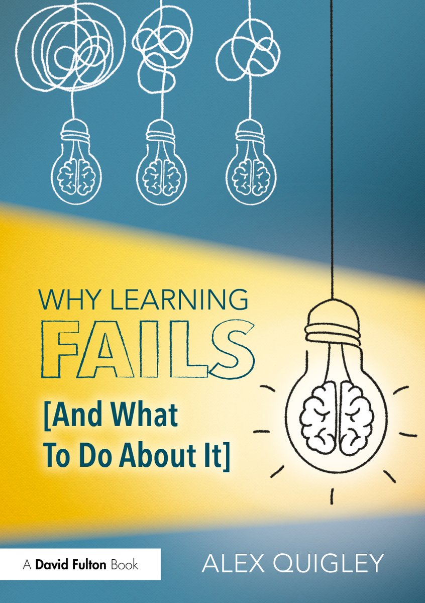 🚨BOOK LAUNCH 🚨 My new book – ‘Why Learning Fails (And What To Do About It) – is published today. It explores 8 common failures that limit learning & it offers lots of practical solutions. Order it now: Amazon: shorturl.at/kvHZ2 Routledge: shorturl.at/dgNTU