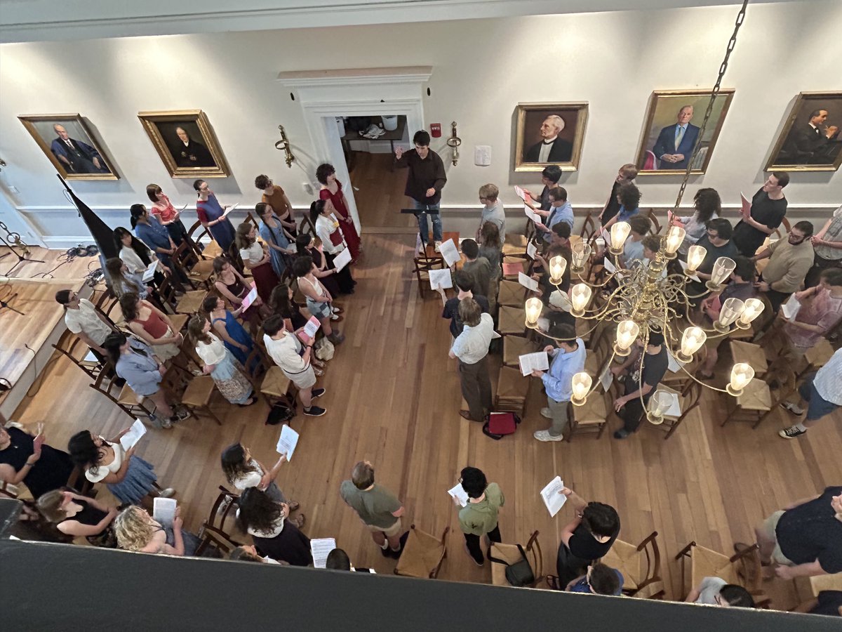 ⁦<a href="/stjohnscollege/">St. John's College</a>⁩ freshmen chorus performing.