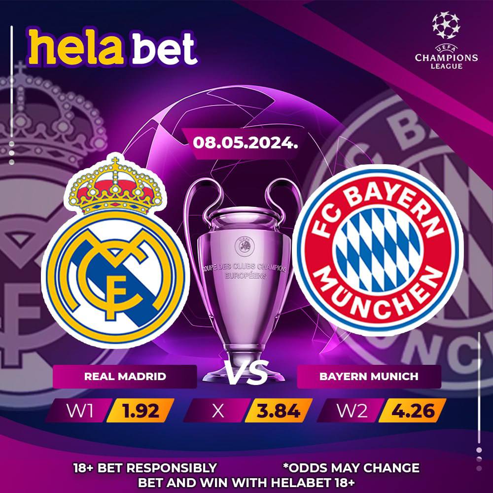 Who will face BVB in the UCL Final? Real Madrid or Bayern Munchen? Place your bets👉 cutt.ly/fw4WpYHZ Promocode: CITY