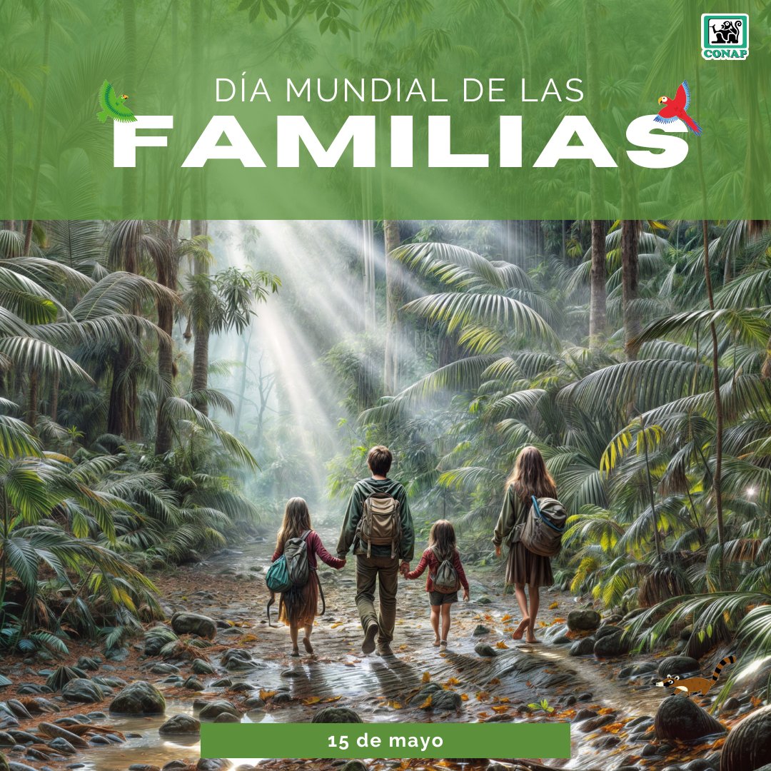 Día Mundial de las #Familias 🌎 Las familias inculcan valores y principios para proteger y conservar nuestra #GuatemalaMegadiversa.