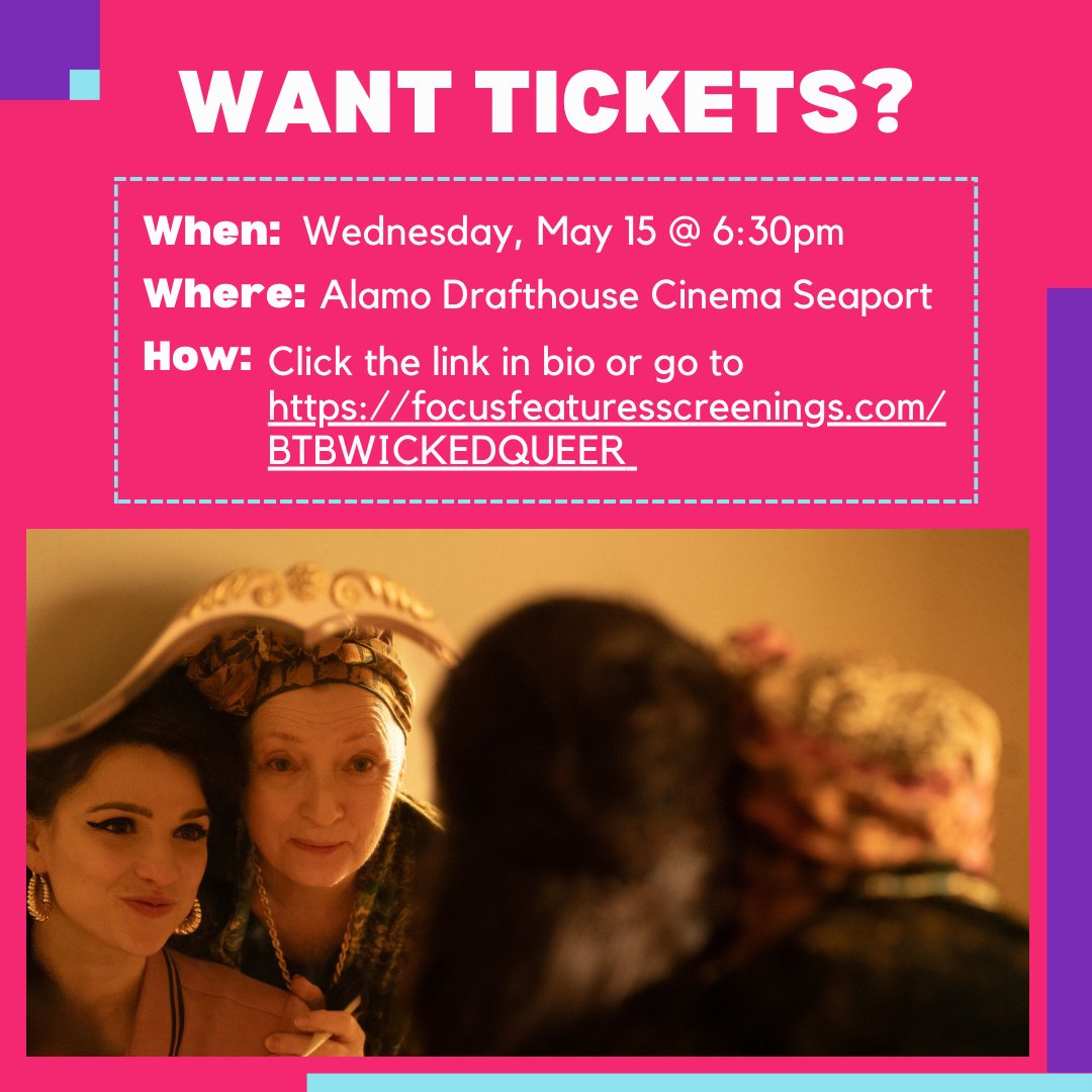What's this? An advanced screening? Focus Features is having an advanced screening for Back to Black next Wednesday, May 15 at the Alamo Drafthouse Cinema Seaport! 

Limited passes are available, sign up for yours now at focusfeaturesscreenings.com/BTBWICKEDQUEER!