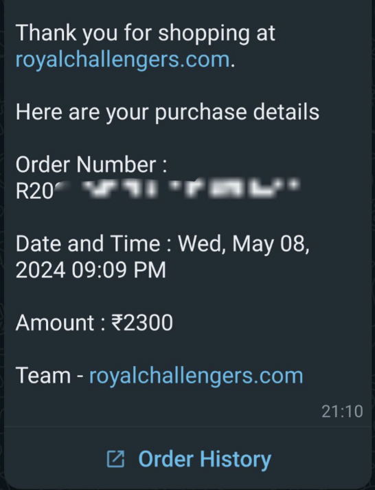 Greatwork by RCB .

RCB vs Csk Tickets were available for sale as shared by them and we were easily able to book.

#IPL2024 #iplticket #RohitSharma𓃵 #ViratKohli𓃵 #MSDhoni𓃵 #csktickets #rcbtickets
#MumbaiIndians #CSK #RCB