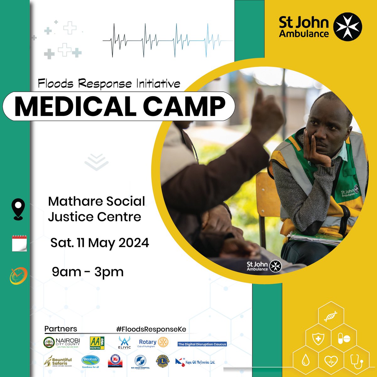 This Saturday 11 May, we are conducting a medical camp for the flood victims at the Mathare Social Justice Centre from 9am. We shall have psychosocial support, wound care, eye care and general medical support. We shall also distribute blankets to the affected. #FloodsResponse