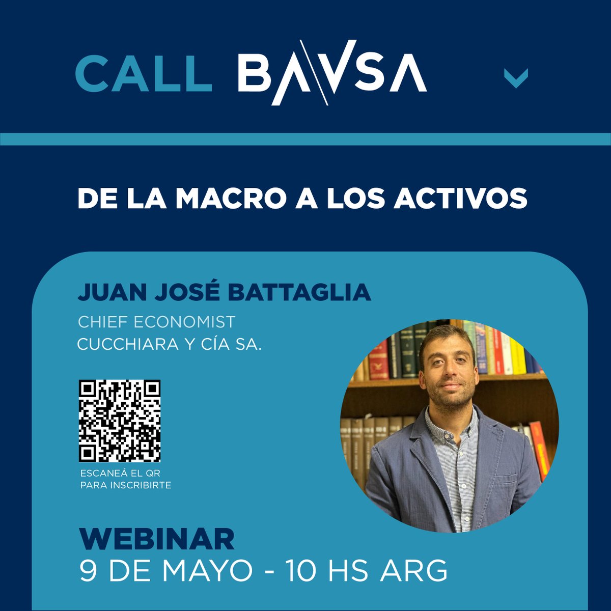 ¡No te pierdas esta 𝗖𝗔𝗟𝗟 𝗕𝗔𝗩𝗦𝗔!  

• SAVE THE DATE •  

🔔  Jueves 9 de mayo 10 AM   

Link de inscripción: us06web.zoom.us/webinar/regist…

¡Te esperamos!