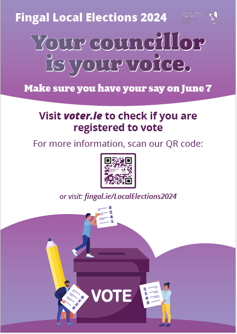 County Council and European elections will take place on Friday 7th June 2024 and the deadline to add names to the election register is Monday 20th May 2024. Postal Voters List or Special Voters List: If a person is eligible to vote by post, or is unable to vote in person due…