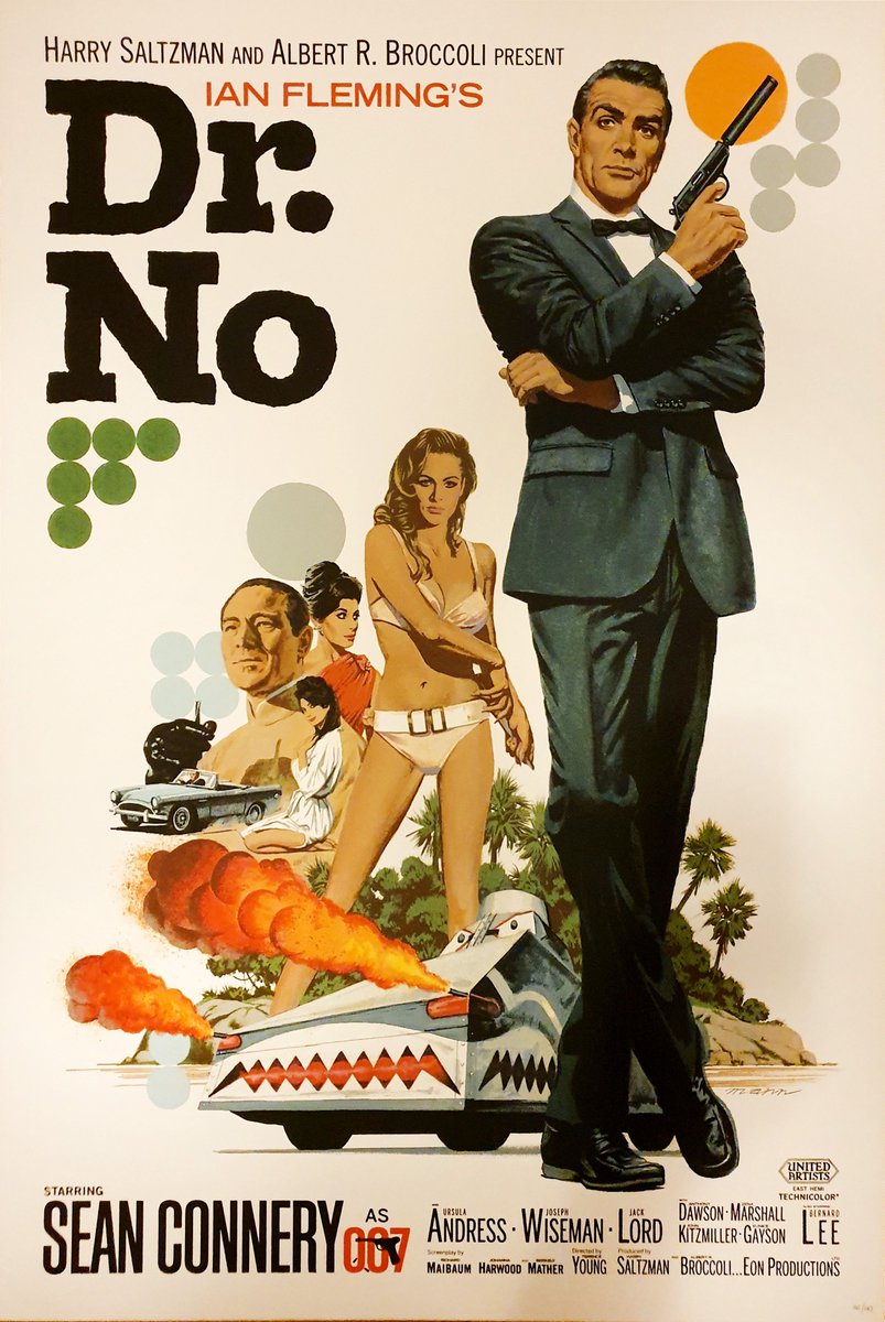 On this day in 1963, the James Bond film Dr No premiered in the US.

#jamesbond #drno #movies #seanconnery #007 #movieposter #movieposterart #BondJamesBond #ClassicMovies #FilmHistory #SpyMovies #ActionMovies #VintageCinema #MovieAnniversary #OnThisDay #1963