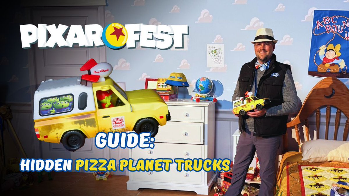 GUIDE: The Many Pizza Planet Trucks of Pixar Fest buff.ly/3xZIDsW

#Disneyland #DisneyCaliforniaAdventure #PizzaPlanetTrucks #PixarFest