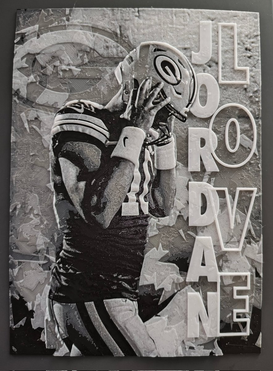 Neuer Print in schwarz-weiß 😀 #JordanLove #GoPackGo #Packers