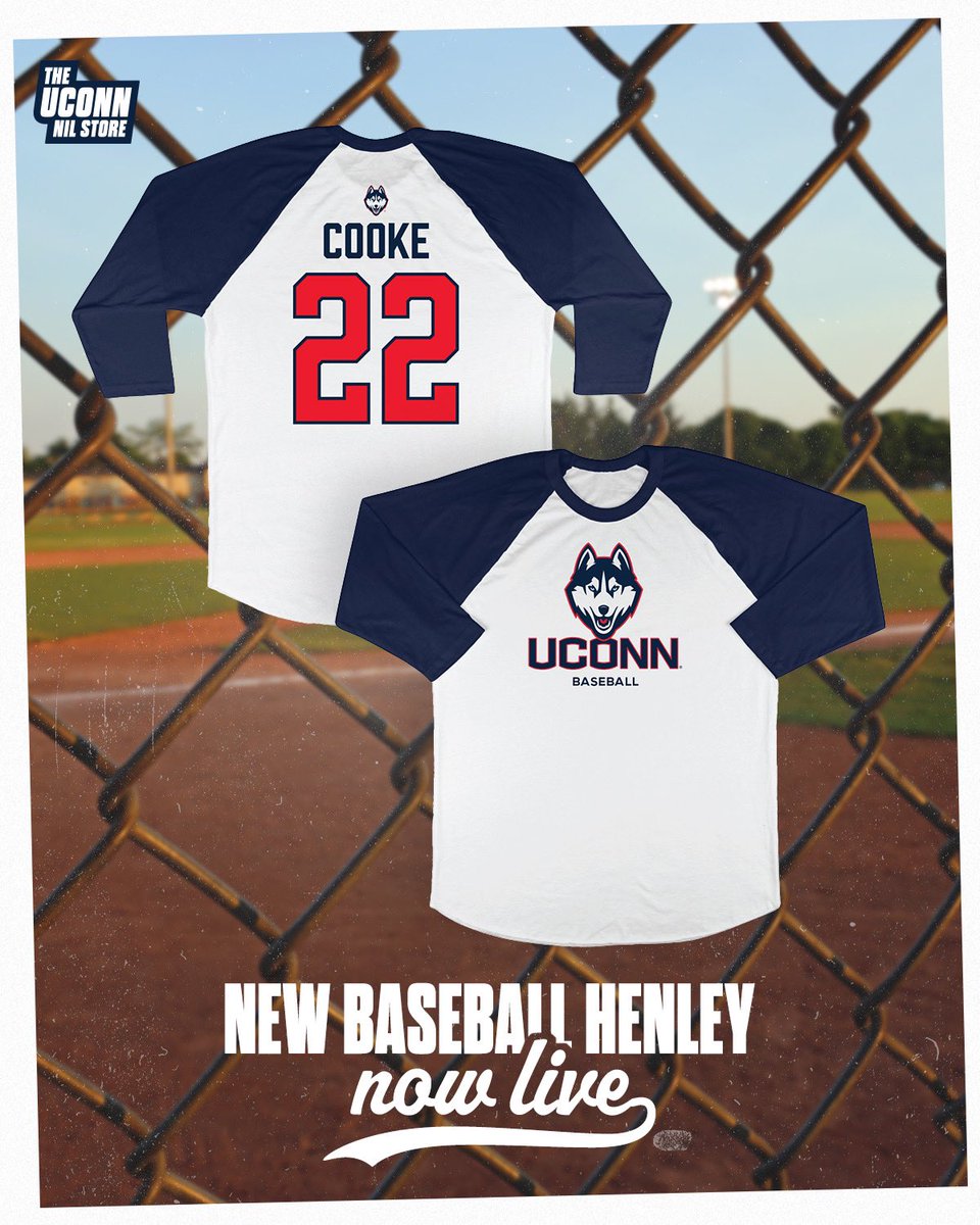 NEW Baseball Henley’s now live on the UConn NIL Store! ⚾️ Shop now‼️: uconn.nil.store/collections/ra… #uconn #uconnbaseball