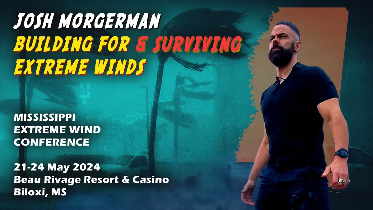 Ain't too late to get down to Biloxi #Mississippi for a couple of days of beachside fun—& to see me talk about how I built my house to withstand extreme winds. It'll be an intense presentation. P.S. I hear they're waiving reg fee for city/county employees who book 2+ nights.