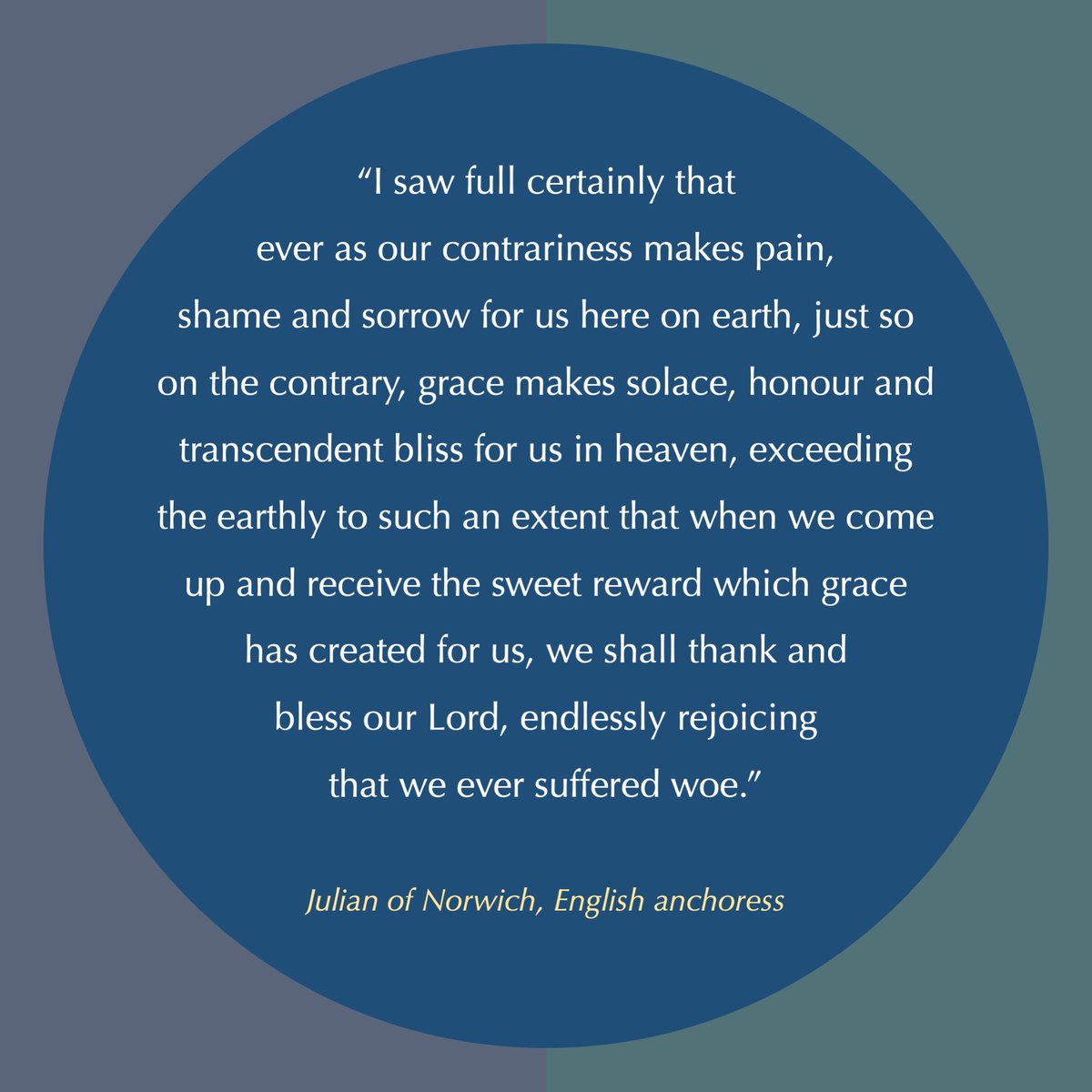 Today is Julian's day. 

She assures us that there is endless rejoicing to come. 

I believe her. 

#grace #spirit #truth #God #JulianofNorwich #revelationsofdivinelove #julianfestival #FriendsOfJulian #allshallbewell #Christianwomen #spiritualwomen #Christianity