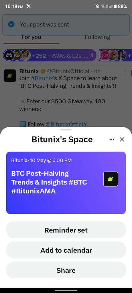rahman5061's tweet image. Thanks for giveaway, I Have complete all the task. I just hope and pray you can be successfull, I am going to try my luck.♥️🌟
🔹 @littleElonmask 
🔹 @LMA10112
🔹 @ananchy595 

#BitunixAMA