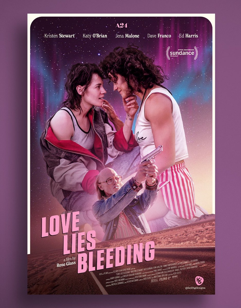 My new poster for Love Lies Bleeding 🩸 💪🏼 @a24