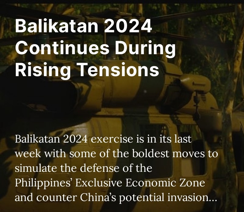 'Balikatan 2024 Continues During Rising Tensions' (Rumble Version)
rumble.com/v4tufgo-balika…
#Balikatan24 #Balikatan #Philippines #WestPhilippineSea #SouthChinaSea #Taiwan #China #UnitedStates #Australia #France