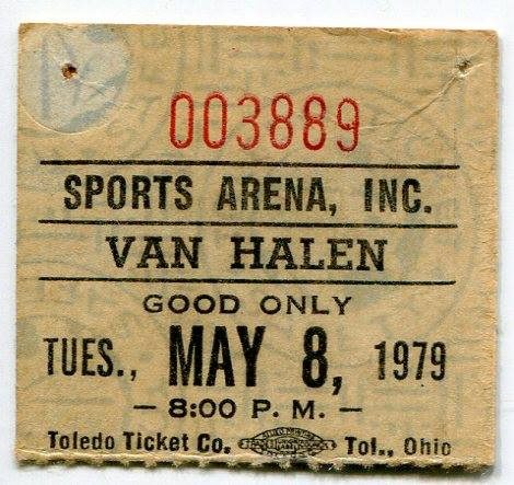 Also this Day in VH 5/8/1979: @VanHalen plays the Sports Arena in Toledo, Ohio.