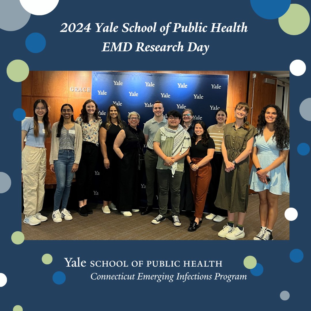 Yale EIP staff saw some excellent work at last week’s @YaleEMD and @YaleCDE Research Days! Congratulations to our graduating students on three excellent thesis presentations.
