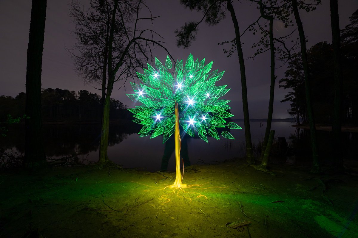 Tree of Light

Light painting created in real time captured to the camera in one single photographic frame.

#lightpainting #lightpaintingphotography #lightpaintingbrushes #universalconnector #lightart #dreamscape #experimentalphotography #nightphotography