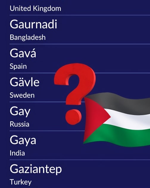 Where is Gaza...?

Are you @StarWalk already add Gaza?