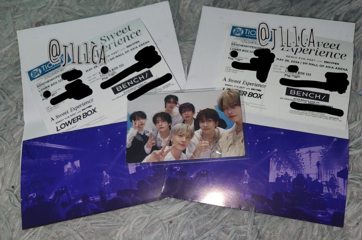 WTS | LFB 

'ENHYPEN FUNMEET'

Have: 1 LB 222 Row C
– Price: 3k (accepting offers, DM me)
– Without items ticket only❗️
– For Meet up: MOA | Sm Sucat

RFS: Nadoble pagsecure namin ng 1 ticket sa friend ko plus katabi nyo ko sa dday

#ASweetExperienceWithBENCH #BENCHandENHYPEN